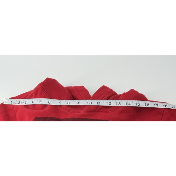 Aeropostale Hoodie Sweatshirt Men's Size L Red Graphic Logo - Picture 10 of 12